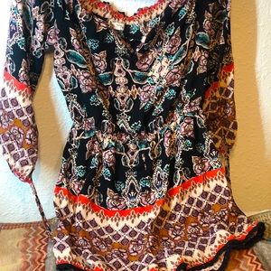 Ladies off shoulder romper